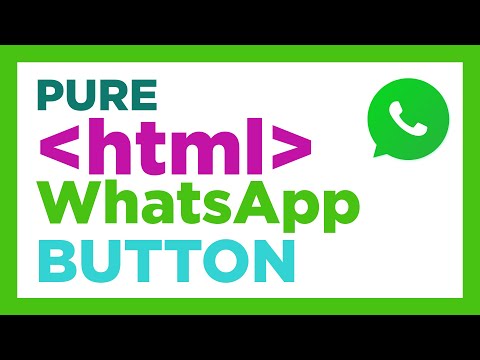 Pure HTML & CSS Code to create a Link to WhatsApp | Link to WhatsApp