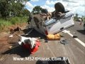 F-250 X Gol Acidente gravíssimo com morte do motorista na BR-163