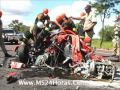 F-250 X Gol Acidente gravíssimo com morte do motorista na BR-163
