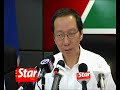 Gerakan press conference Gerakan press conference