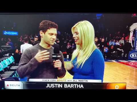 Justin Bartha makes Jill Martin uncomfortable