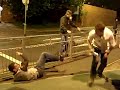 Adrian Falling Over A Barrier