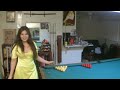 Seven trick shots with Mary Avina on Billiard Snooker Pool Table