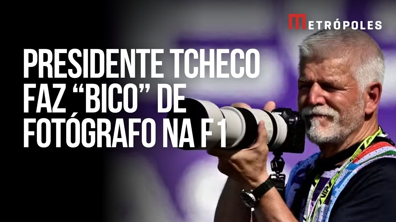 Presidente da República Tcheca atua como fotógrafo na F1