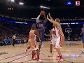 LeBron James charges through the defense and slams it in over Dirk Nowitzki! LeBron James charges through the defense and slams it in over Dirk Nowitzki!