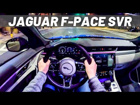 2024 Jaguar F-Pace SVR | POV NIGHT DRIVE