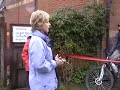 Sally Magnusson opening the Robin Wilkie Memorial Cycle Anniesland to Ratho, in aid of Pancreatic Cancer Research Fund on 4th October 2008