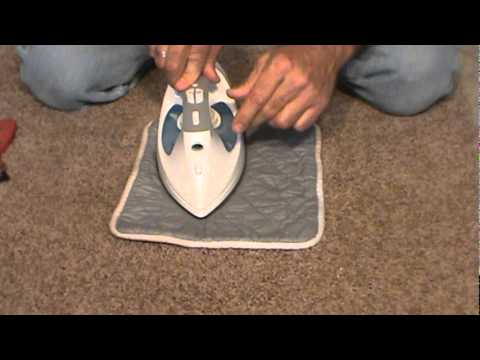 how to repair iron burn in carpet