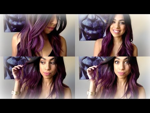 how to ombre hair to purple