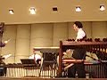 arthur lipner plays with the ecu percussion ensamble. i think the setup of the room paired with the crappiness of th mic in my camera hinders the sound greatly.