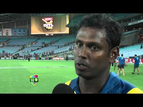 Post-match interview with Mathews  (SL vs Aus, 1st T20I, Sydney, 2013)