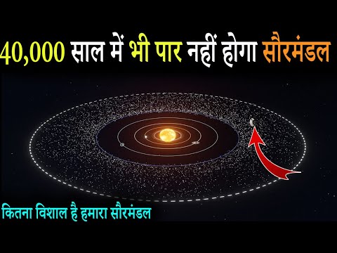 कितना विशाल है हमारा सौरमंडल | 40000 साल में भी नही होगा पार | How Big is our Solar System - YouTube