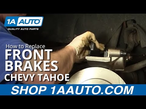 How To Install Replace Front Disc Brake Calipers Chevy Tahoe 92-99 1AAuto.com