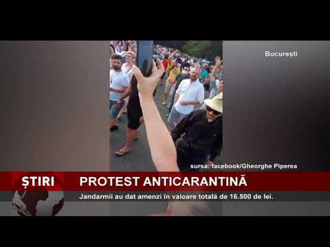 Amenzi, la protestul din Piața Victoriei
