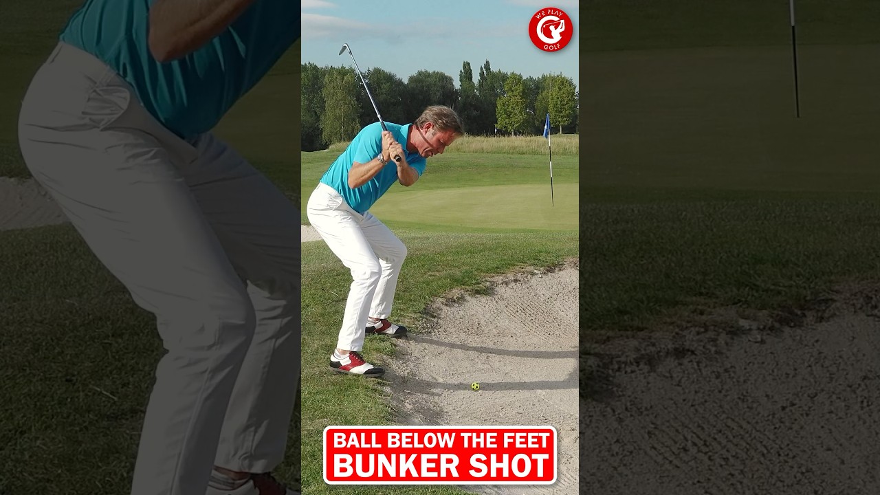 The trickiest Bunker Shot: Ball below the feet Golf Hack