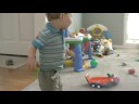 Max playing with sticky ball