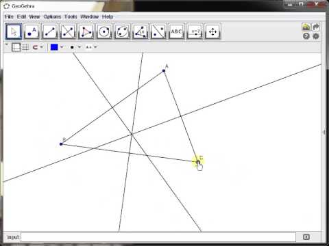 how to locate the circumcenter of a triangle