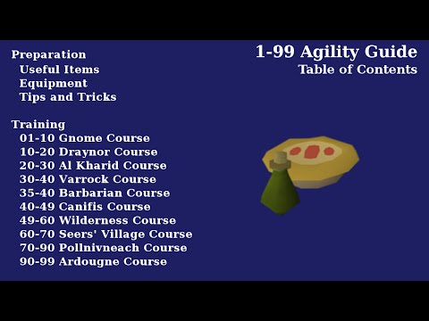 how to train agility 1-99