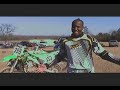 bill riding his kawasaki 450 and brian deaton riding a honda 450 crashing and hurting shoulder.