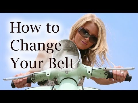 how to change a drive belt on a scooter