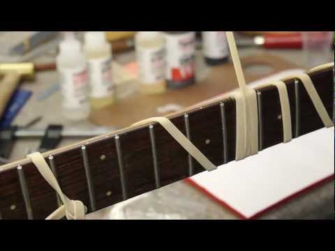 how to repair ebony fretboard