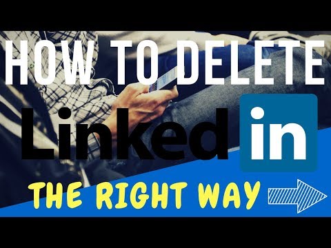 how to delete account on linkedin