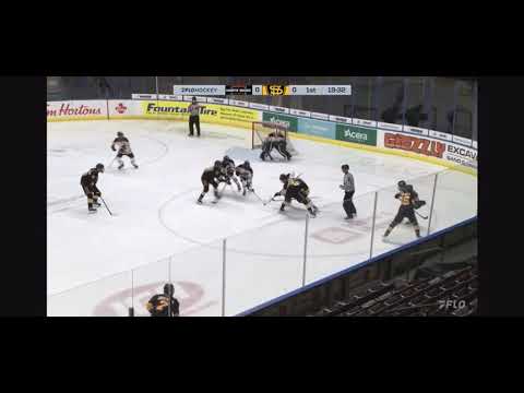 Liam (#6 Black) tips point shot for a goal against North Shore Warriors CSSHL U17 Prep (March 8/24)