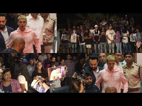 Justin Bieber Arrives Mumbai Fans Goes Crazy