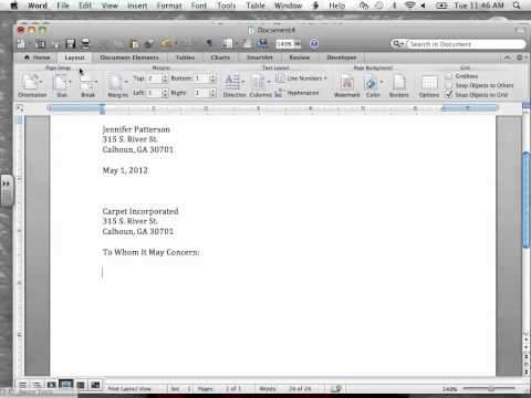 how to set out a cover letter