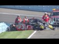 Jason Leffler Airborne crash- 2009 Nationwide Watkins Glen practice