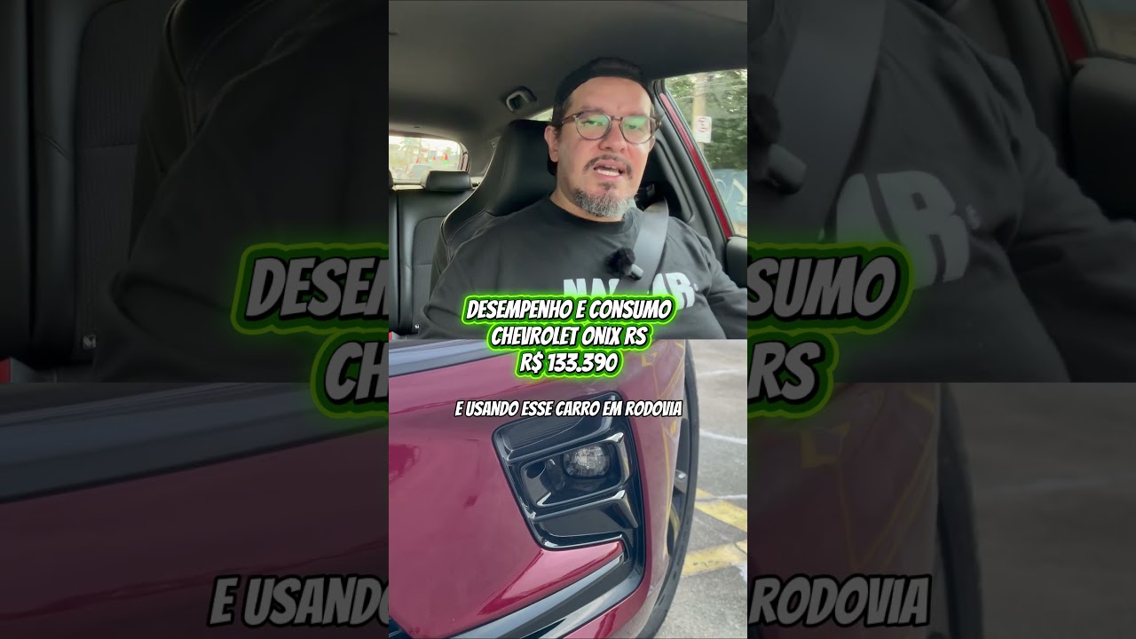 A ficha técnica engana - ela anda bem! O consumo real do Onix RS 1.0 Turbo 📉⛽