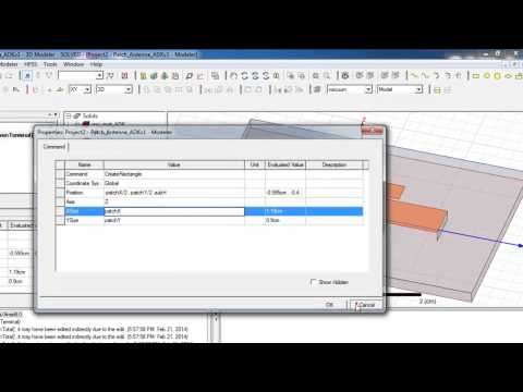 how to design patch antenna in hfss