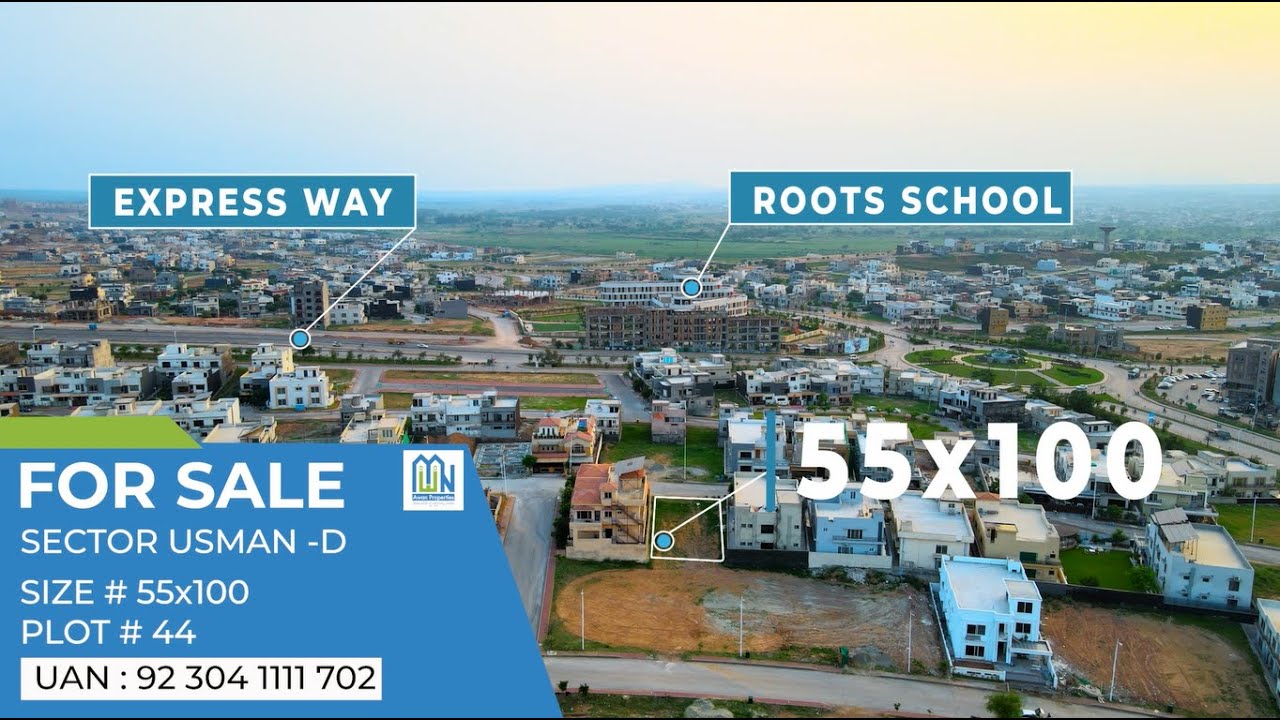 Kanal Plot For Sale | Usman D Extension | Phase 8 , Bahria Town Islamabad.