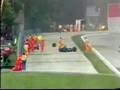 Senna moves head after crash Imola 94