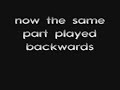 Disturbed -Down With The Sickness BACKMASKING (hidden message)