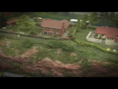 z scale model train layout - created by Ann Silby.