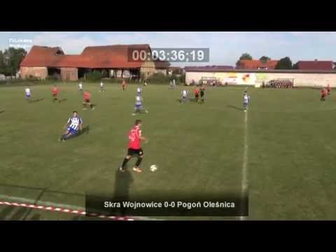 Click to View : Mecz Piłkarski SKRA WOJNOWICE - POGOŃ OLEŚNICA I połowa Wojnowice gm. Czernica 27 czerwca 2014 roku