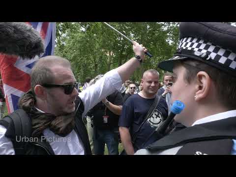 BRITISH man holding a combination Union Jack/Israeli flag detained and searched under new law of the Public Order Act