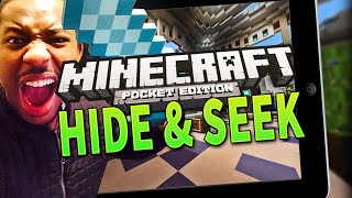 Minecraft Pocket Edition - MY FIRST HIDE N SEEK!! - BLOCK HUNT! #1