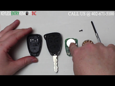 how to replace the battery on a chrysler 300 key fob