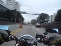 HORNET BRANCA ESCAPAMENTO ESPORTIVO DE A�O CARBONO ROLE NA MARGINAL.