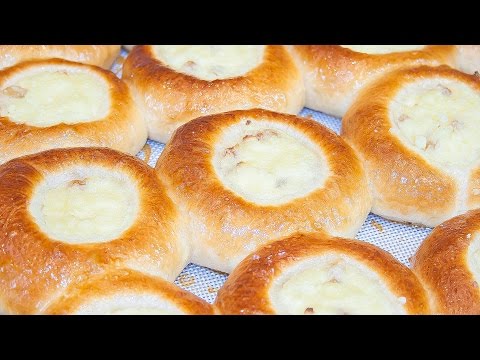 Ватрушки с творогом из сдобного дрожжевого теста – очень вкусные!