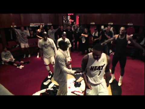 VIDEO: @MiamiHEAT victory locker-room dance party | MACHO CLOTHING CO