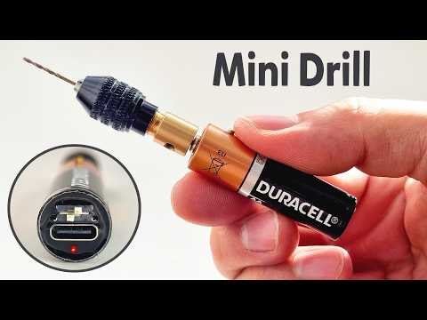 DIY Mini Drill - How to Make a Powerful Mini Drill - Rechargeable with Type-C!