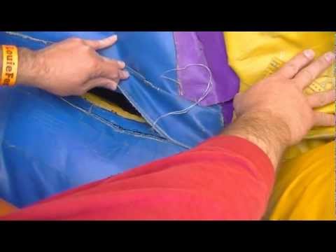 how to repair jumping castle