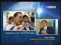 TAN Network  Exclusive Interview with Cambodian Opposition Leader Sam Rainsy  Part2