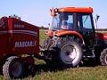 Kioti DK-551C with hay press Mascar Corsa-120