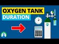 Oxygen Tank Duration Times And Oxygen Tank Size Chart