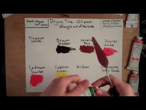 how to quickly dry oil paint