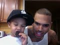 DJ BabeyDrew's Son with Chris Brown singing!!! Twitter @djbabeydrew @mechanicaldummy